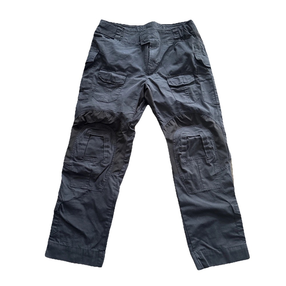 Krydex Tactical Cargo Pants Men 38x31 Black Ripstop Combat EDC Adjustable Waist